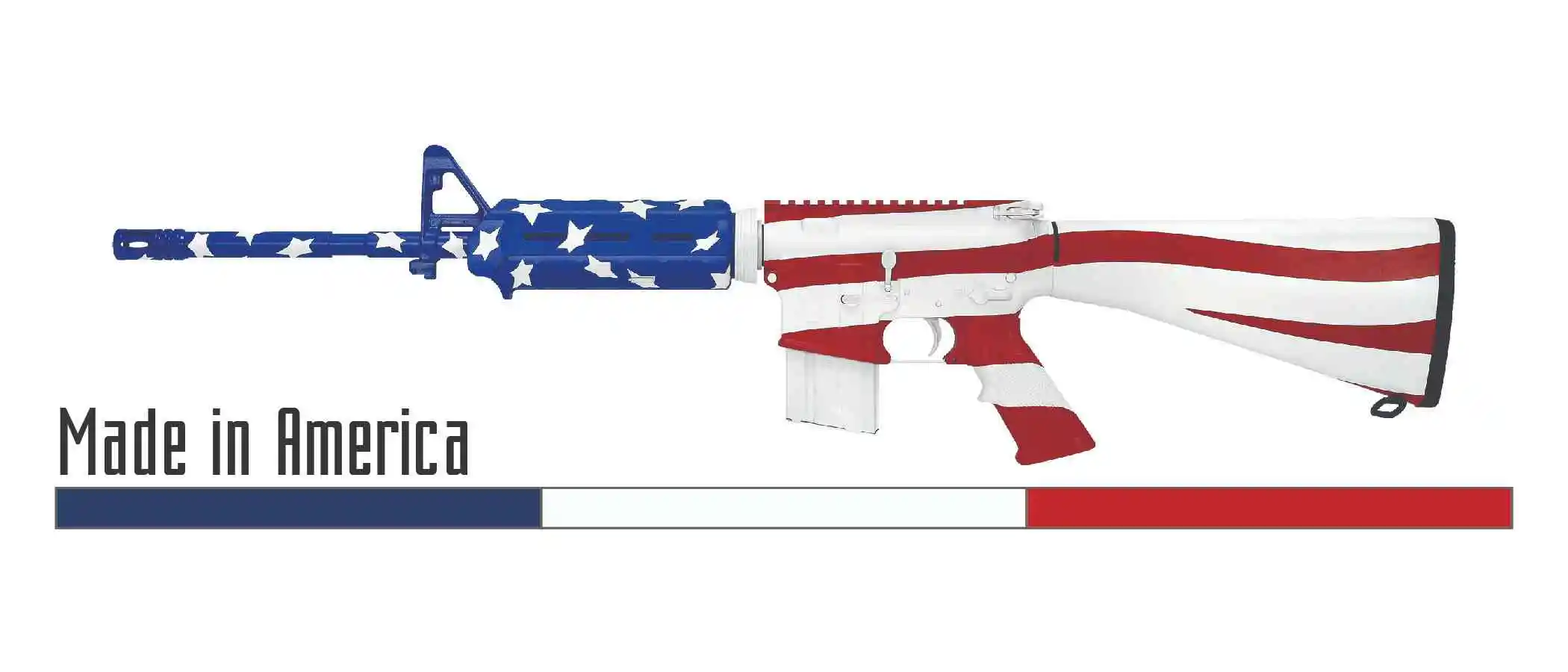 Made in America Stencil Template - Image 3