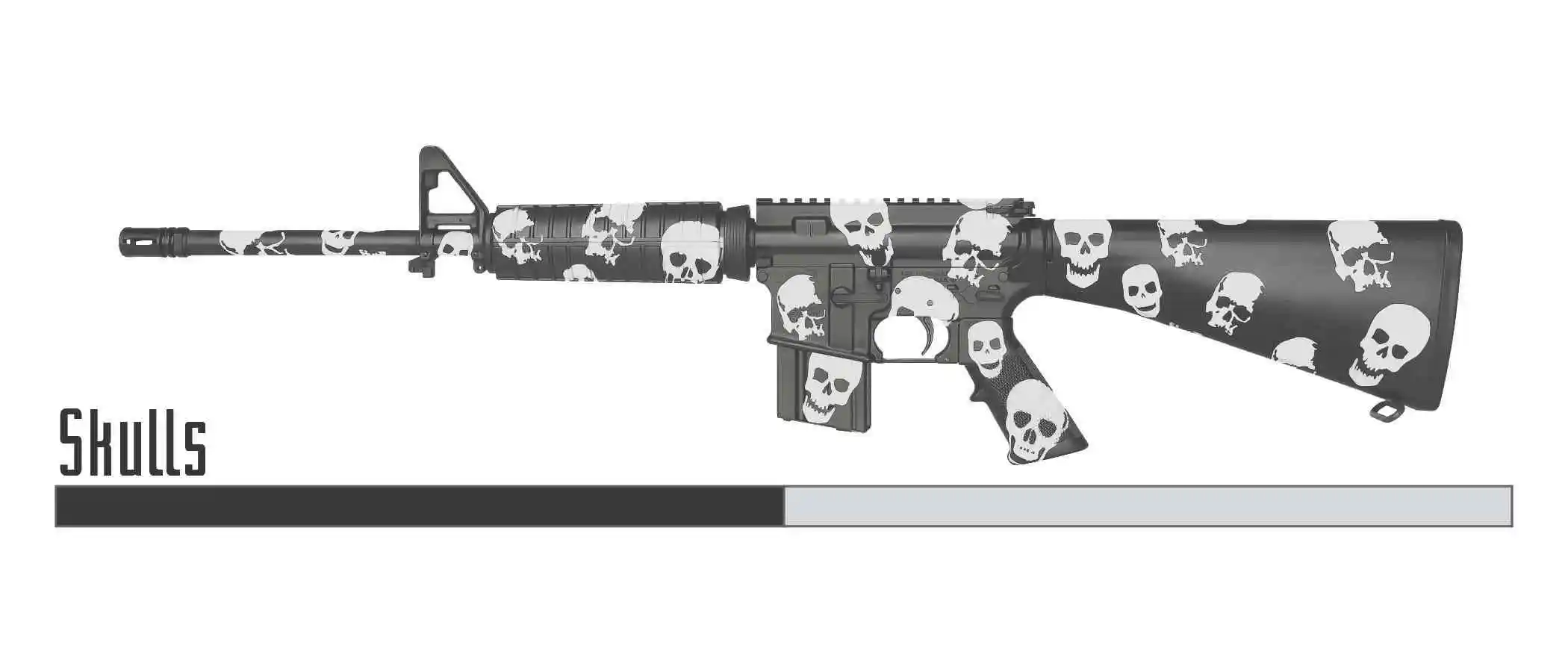 Hardcore Skulls Stencil Template - Image 3