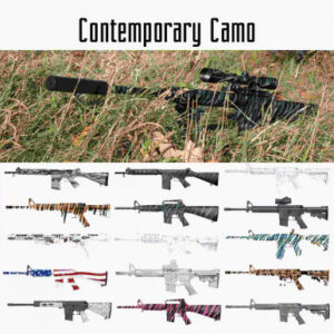 Contemporary Camo Template - STENCIL ONLY